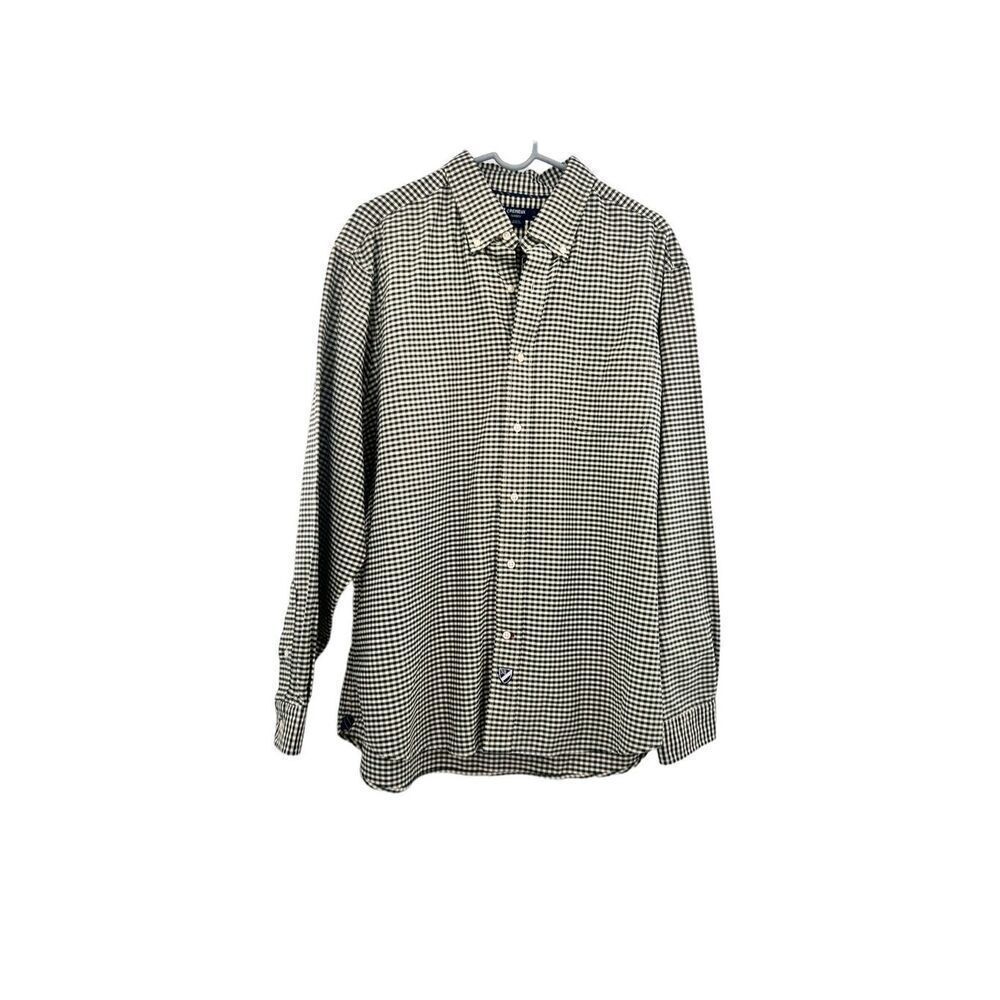 Cremieux  long sleeve black and white button down. Size XL
